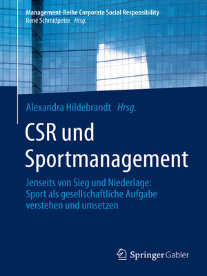 cover image of CSR und Sportmanagement